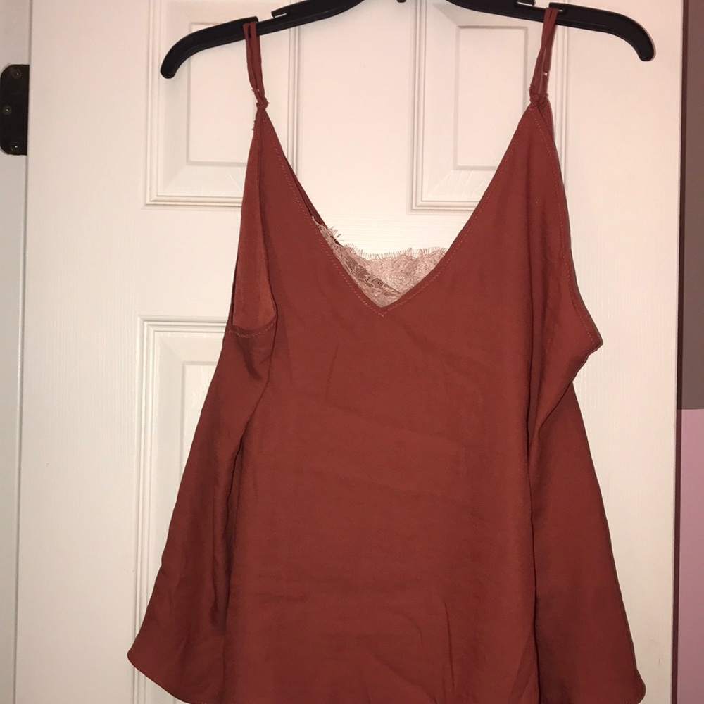 Free People tank top with lace bandeau